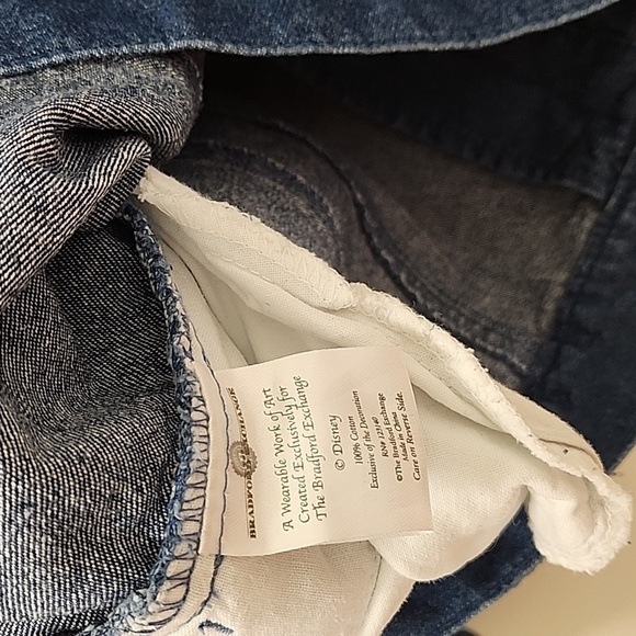 Disney Princesses Bradford Exchange Two-Sided Embroidered Denim Shirt Medium - Picture 13 of 16